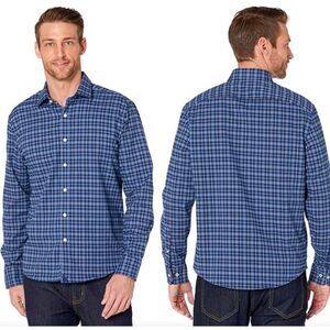 UNTUCKit wrinkle-resistant slim fit Melville flannel button down shirt, Men’s L